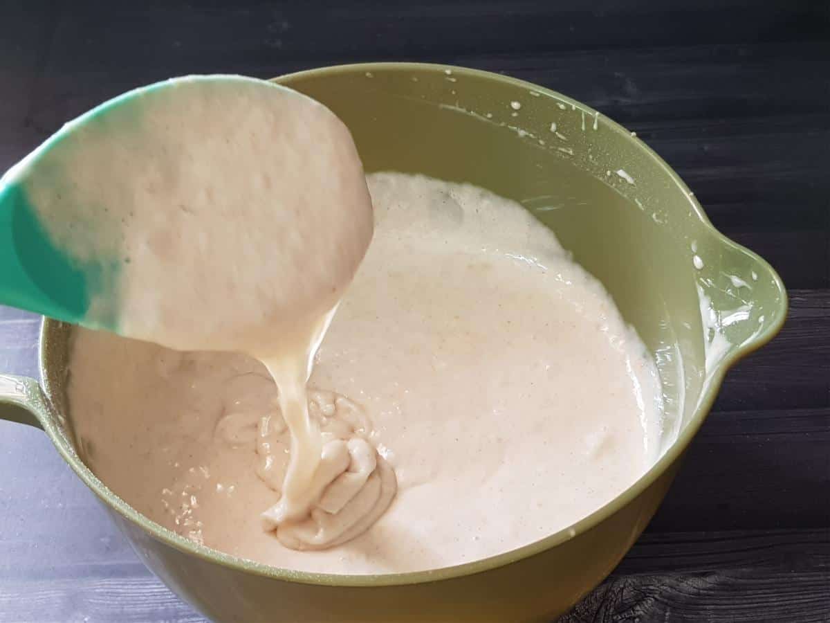 Whisk for a few seconds until everything combines well.